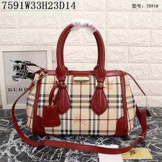 Burberry 7591 plaid with with wine red 39594