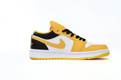 wholesale quality air jordan 1 low university gold