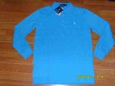 Ralph Lauren long sleeve men polo shirt-blue-small pony No. 161